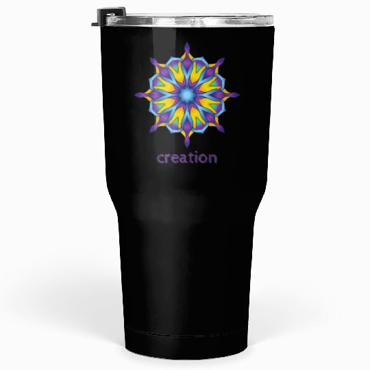 Creation Mandala Design Tumblers 30 Oz