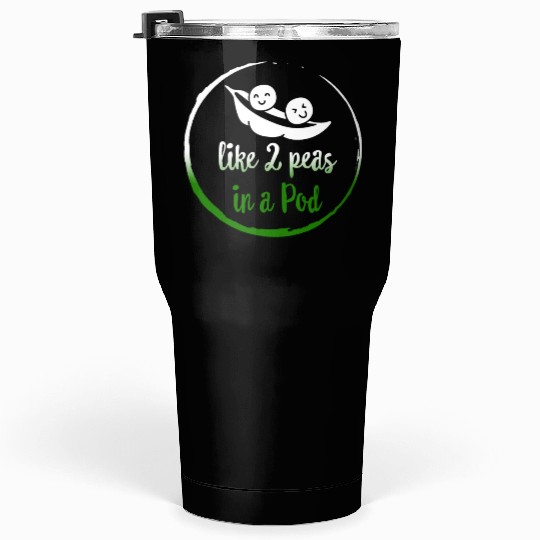 Peas Vegetable Tumblers 30 Oz, Like 2 Peas In Pod,