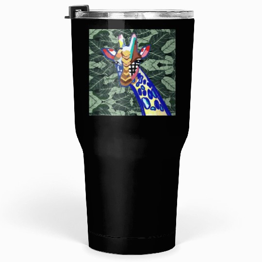 The blue giraffe Tumblers 30 Oz