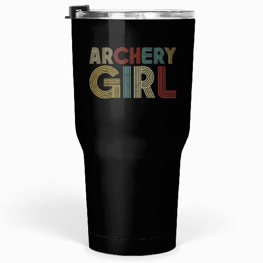 Archery Bow Archer Girl Retro Tumblers 30 Oz