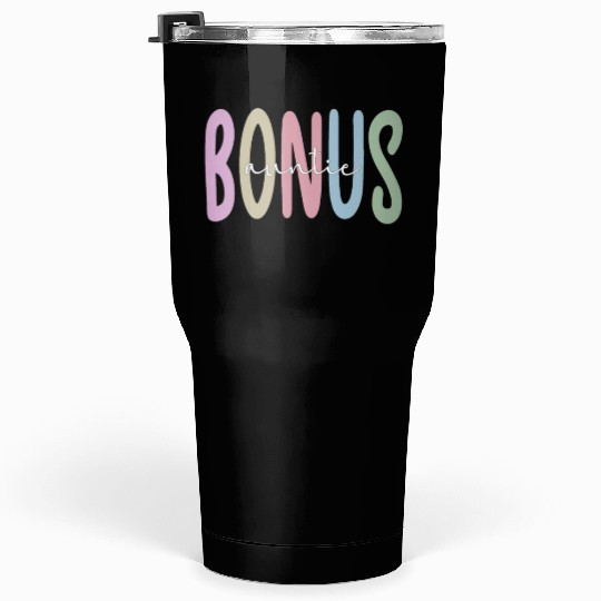 Proud Bonus Auntie Step Aunt Appreciation Gifts Tumblers 30 Oz
