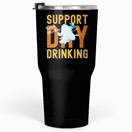 Support Day Drinking Halloween Tumblers 30 Oz