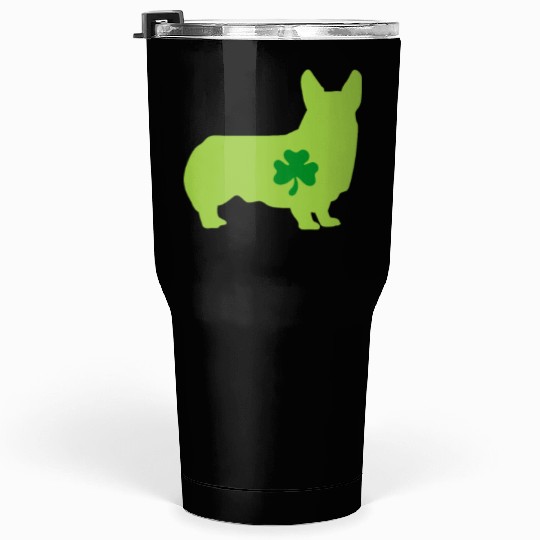 Corgi St. Patrick's Day Tumblers 30 Oz