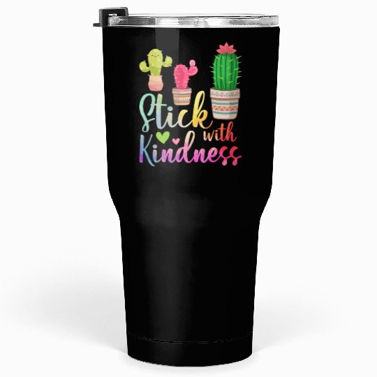 Stick With Kindness Cactus Lovers Teacher Tumblers 30 Oz