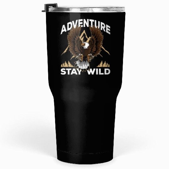 Adventure Lover Bald Eagle Natural Park Camping Tumblers 30 Oz