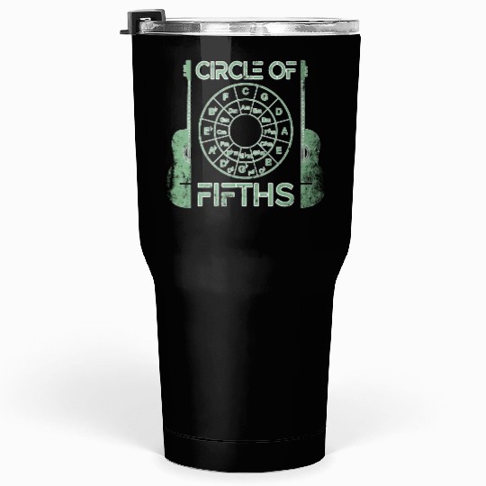 Circle Of Fifths Guitar Design Tumblers 30 Oz