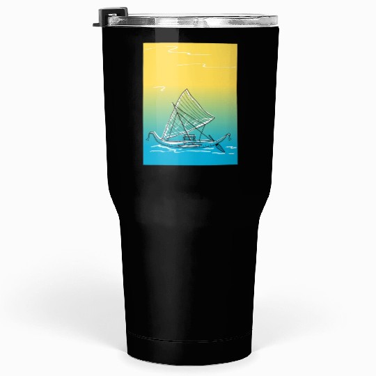 sailing canoe Tumblers 30 Oz