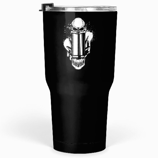 Bullets and Skull Roses Aesthetic Dripping Pattern Tumblers 30 Oz