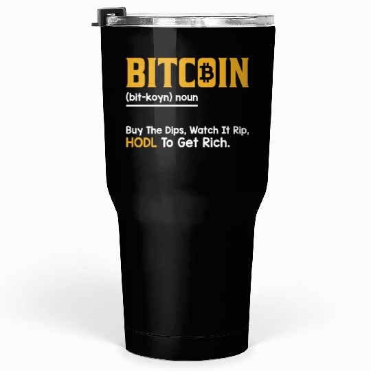 Funny Bitcoin Cryptocurrency Tumblers 30 Oz