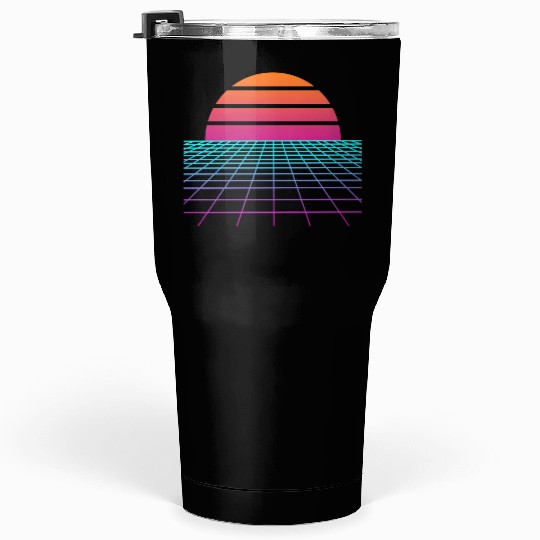 Synthwave Sunset Painter Gift Tumblers 30 Oz