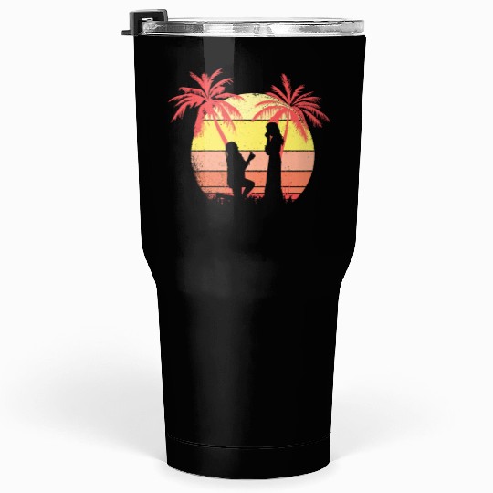 Lesbian Couple Romantic Marriage Propose Summer Tumblers 30 Oz