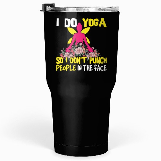 Relax Yoga Zen Mandala Meditate Punch Do Yoga Tumblers 30 Oz