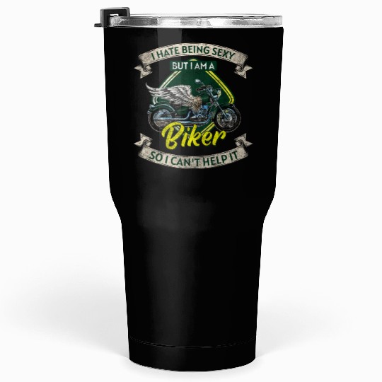 Biker Chopper Racing Two-Wheeler Tumblers 30 Oz