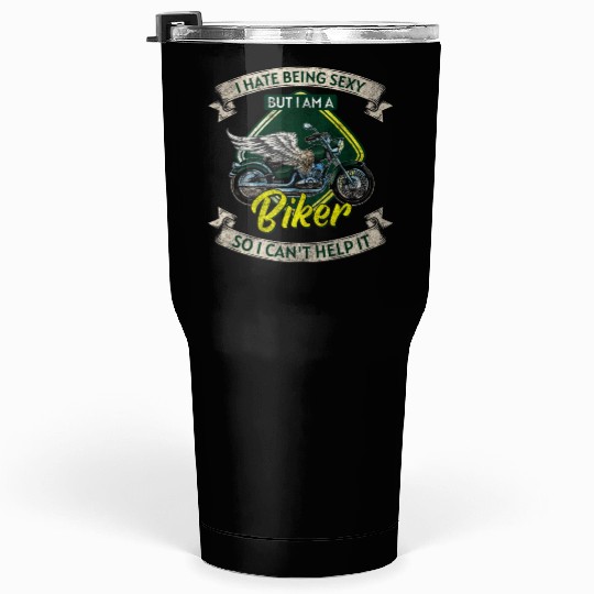Biker Chopper Racing Two-Wheeler Tumblers 30 Oz