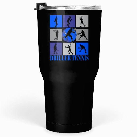 Driller Tennis Male Players Tumblers 30 Oz