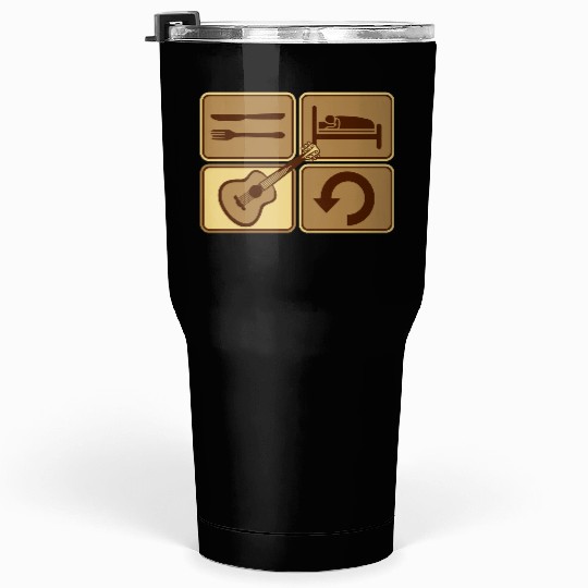Daily Repeat Guitar Play Tumblers 30 Oz