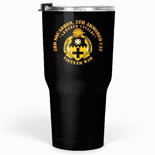 Army 3rd Squadron 5th Armored Cav Vietnam War Tumblers 30 Oz