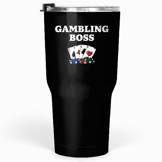 Gambling Boss Casino Poker Gaming Place Poker Tumblers 30 Oz