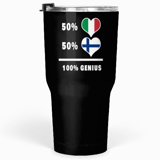 Italy and Finland genius / gift Tumblers 30 Oz