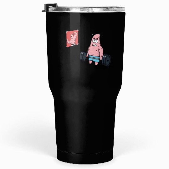 Majin Buu vs Patrick - Funny Anime Gym and Workout Tumblers 30 Oz