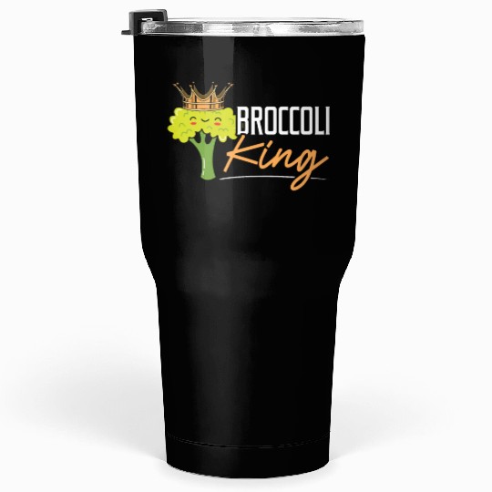 Broccoli King Broccoholic Vegetable Vegetarian Tumblers 30 Oz