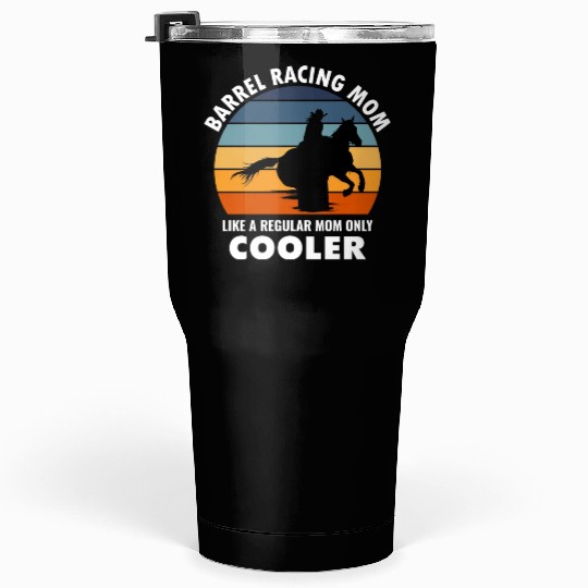 Barrel Racer Racing Horse Mom Mothers day Vintage Tumblers 30 Oz