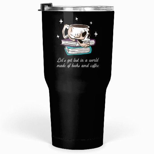 Book pages and coffee Tumblers 30 Oz