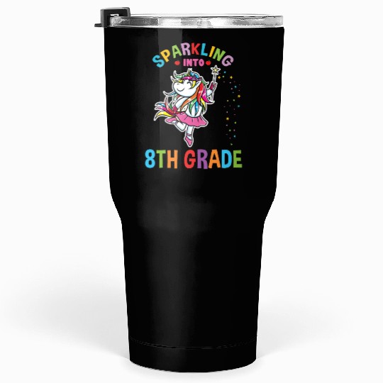 Sparkling Into 8th Grade Back To School Tumblers 30 Oz
