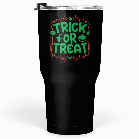 Trick Or Treat Halloween Pumpkin Witch Tumblers 30 Oz