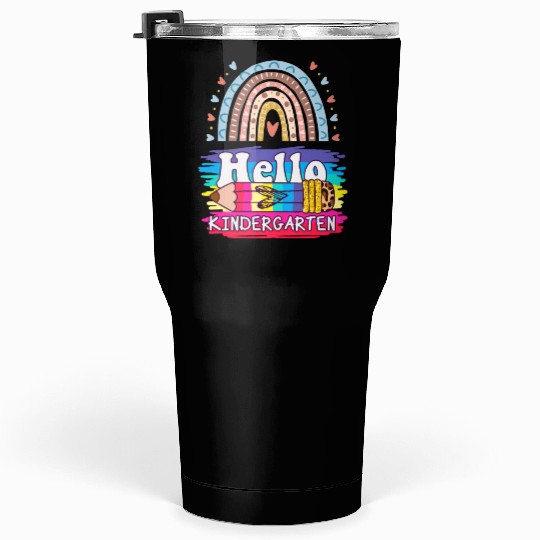 Hello Kindergarten Tumblers 30 Oz Motivational Teacher Tumblers 30 Oz