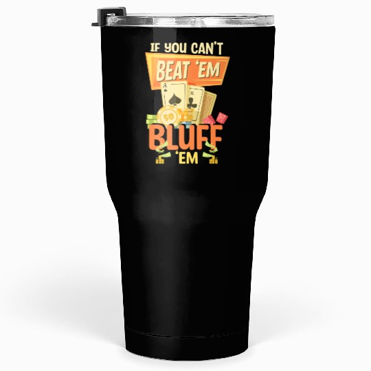 Card Game Royal Flush Ace Tumblers 30 Oz