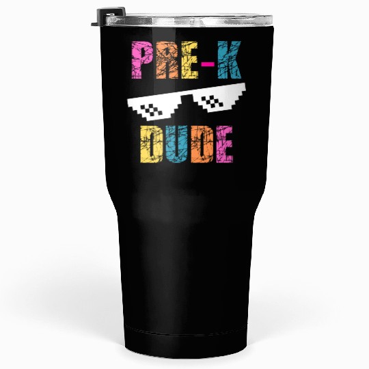 Kids Kindergarten Dude Tumblers 30 Oz Back To School
