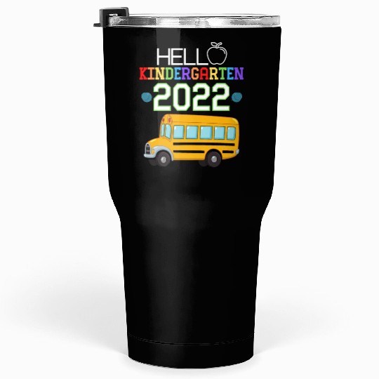 Hello Kindergarten 2022 Teacher Student Kids Tumblers 30 Oz
