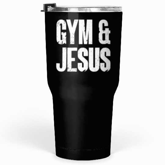Gym and Jesus Christian Workout Gym and Jesus Tumblers 30 Oz