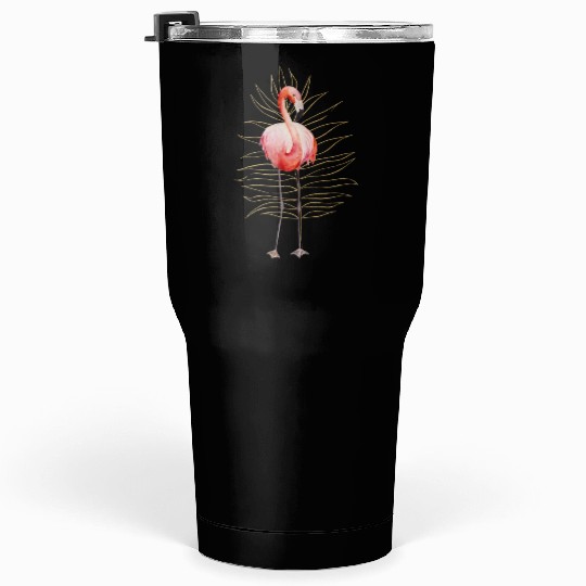 Black Natural Flamingo Tumblers 30 Oz