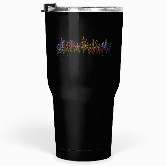 Colorful Wildflowers Women Flowers Garden Tumblers 30 Oz