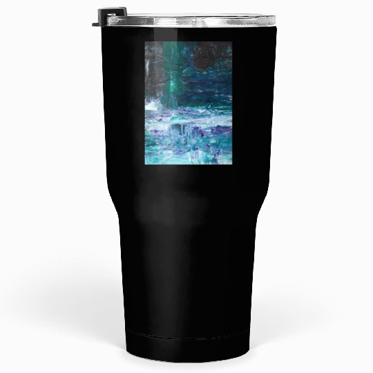 Abstract Grunge Brushstrokes Painting Tumblers 30 Oz