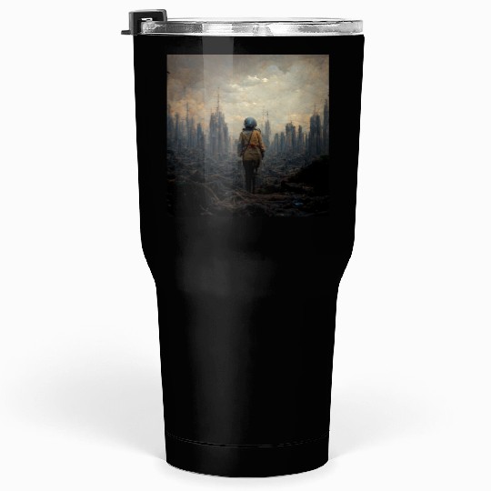 Apocalypse end of the wolrd painting Tumblers 30 Oz