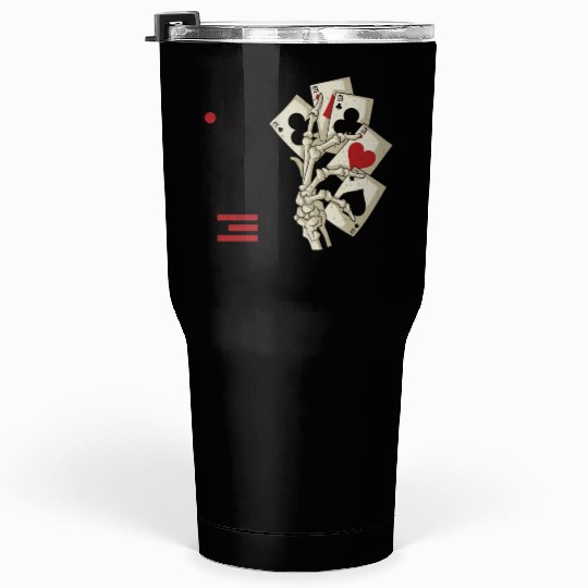 Poker Casino Poker Player Gambling Roulette Gift Tumblers 30 Oz