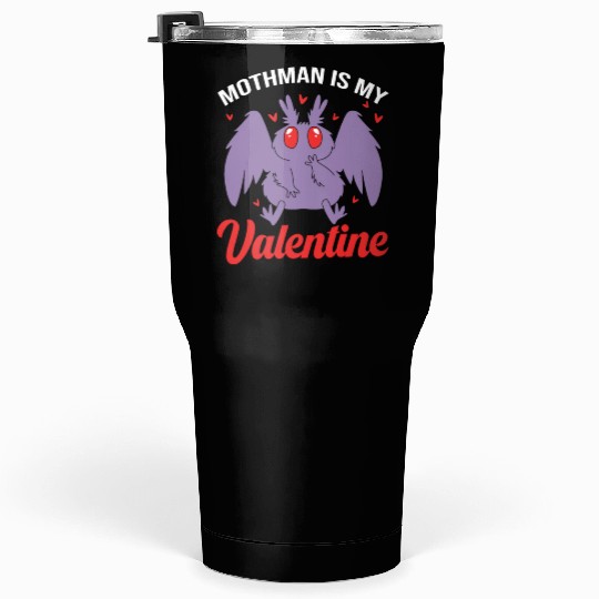 Funny Valentines Day Cryptid Cute Mothman Tumblers 30 Oz