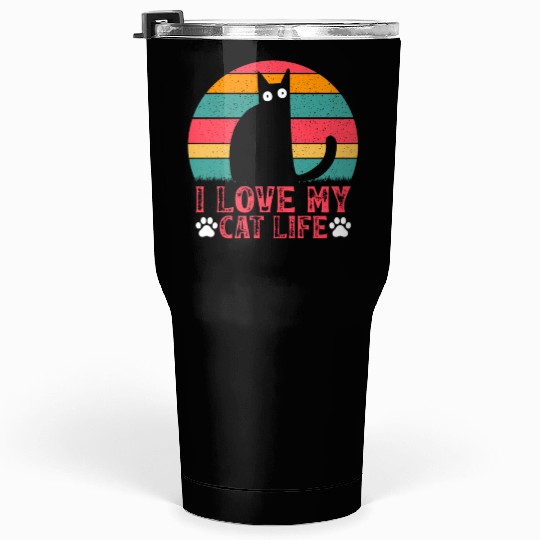 Funny Cat Meme Cat Owner Cat Lover I Love My Cat L Tumblers 30 Oz