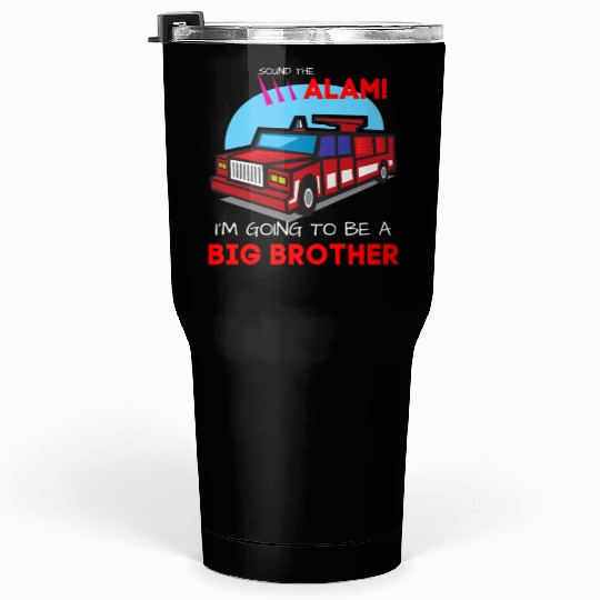 Kids Im going to be a big brother Tumblers 30 Oz Firetruck