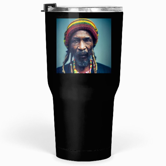 Rastafari Realistic photograph painting Tumblers 30 Oz