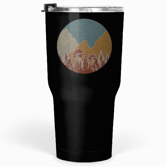 Retro Forest Outdoor Nature Tumblers 30 Oz