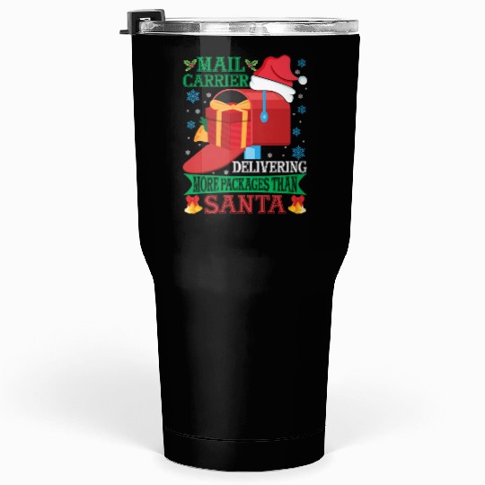 Mail Carrier Christmas Tumblers 30 Oz