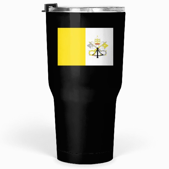 Official Vatican City Flag Vaticans Country Pride Tumblers 30 Oz