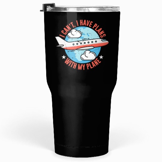Airline Pilot Aircraft Pilot Plans With My Plane Tumblers 30 Oz