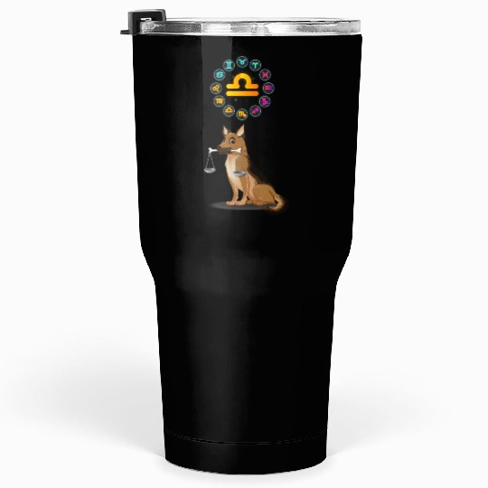 Funny Dog Lover Horoscope Libra Zodiac Sign Cool Tumblers 30 Oz