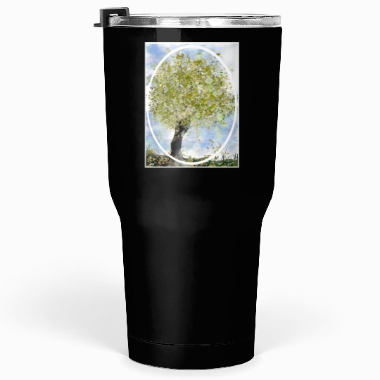 Green Tree Autumn Tumblers 30 Oz