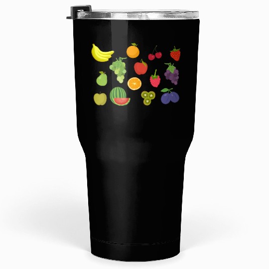 Fruit-based Pattern Design Tumblers 30 Oz